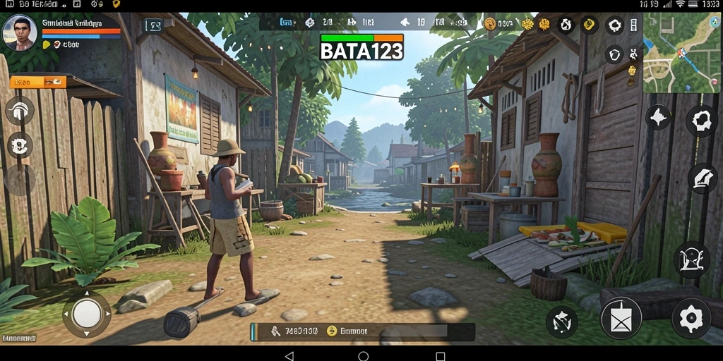 Tampilan gameplay BATA123 dengan karakter yang berinteraksi.
