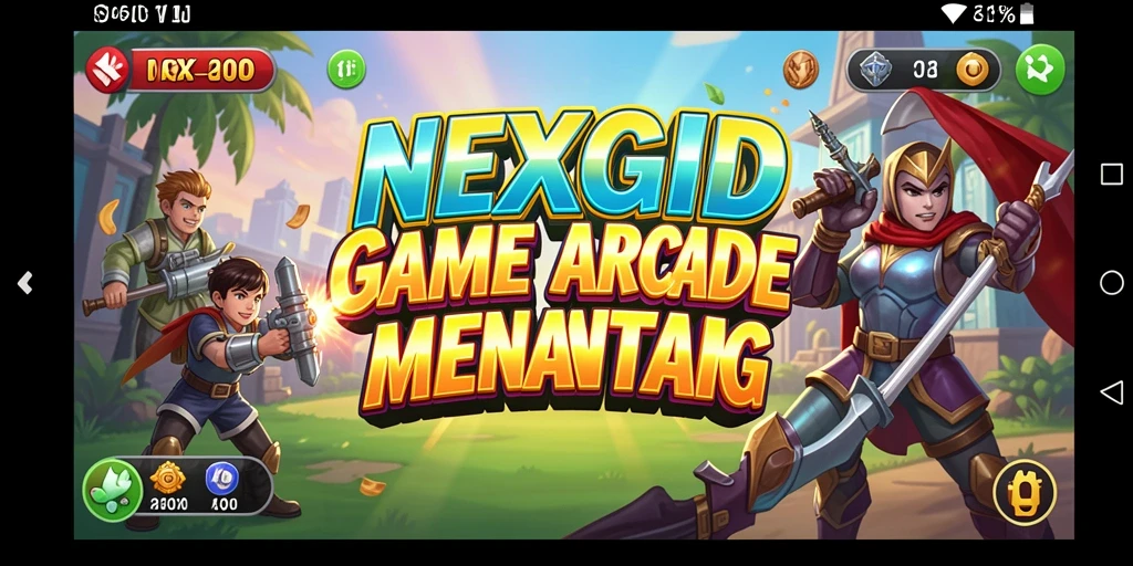 Screenshot menunjukkan gameplay seru NEXGID dengan grafis menarik.