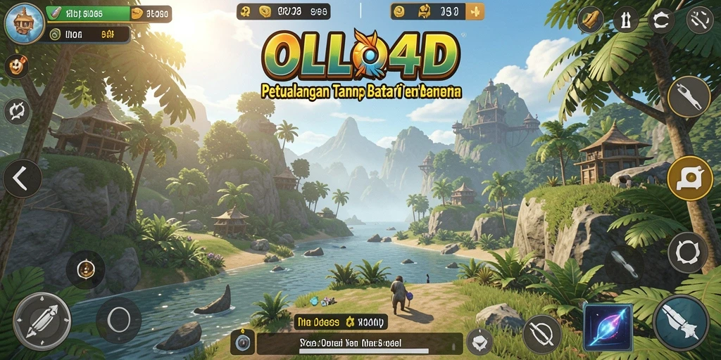 Screenshot menampilkan pengalaman bermain di dunia terbuka OLLO4D.