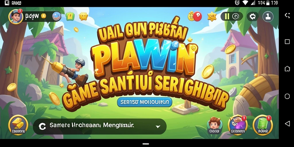 Tampilan menarik dari gameplay PLAYWIN yang ceria dan menantang.