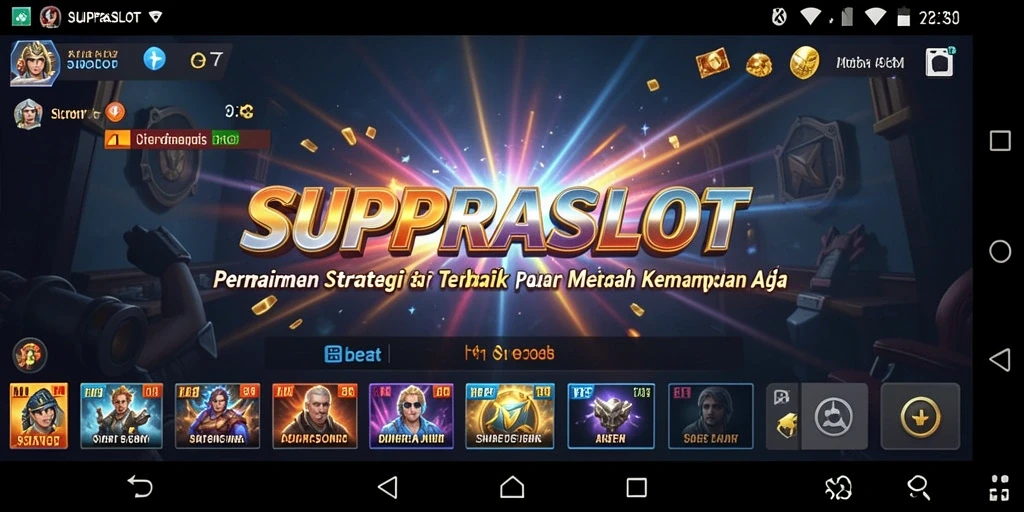 Tampilan gameplay SUPRASLOT yang memukau dan mendebarkan.