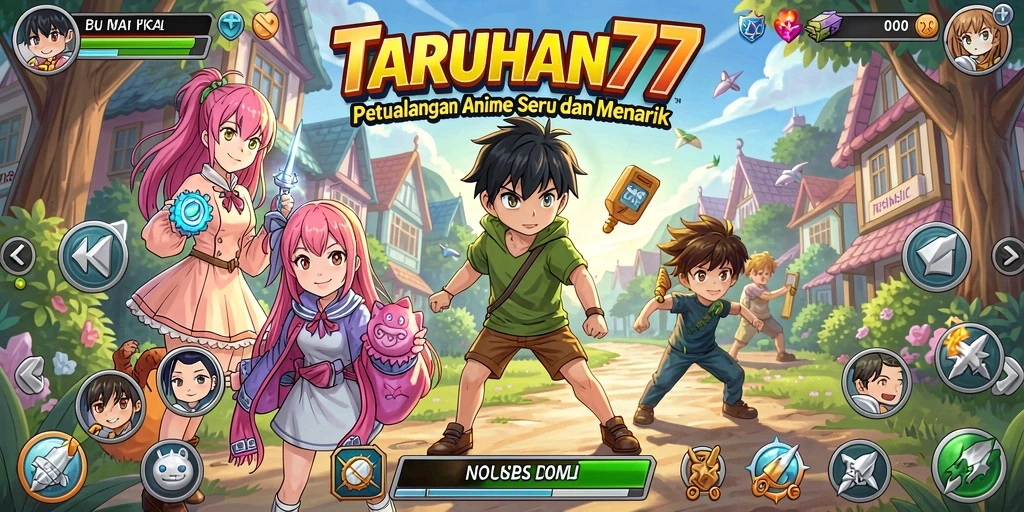 Screenshot utama TARUHAN77 yang menunjukkan aksi gameplay Anime yang seru.