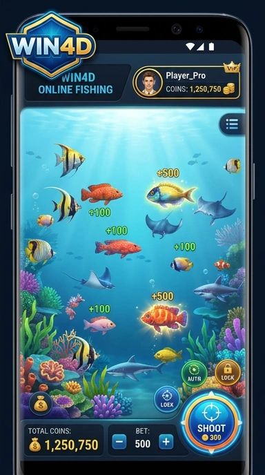Tampilan antarmuka win4d yang sederhana dan efektif.